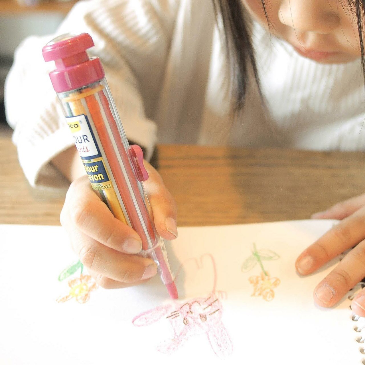 Penco 8 Colour Crayon Pen Durable Resin Body