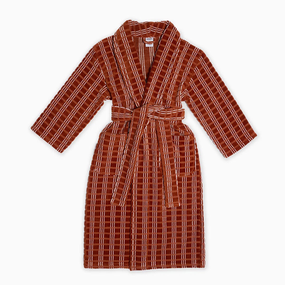 Hommey Velour Robe Terracotta