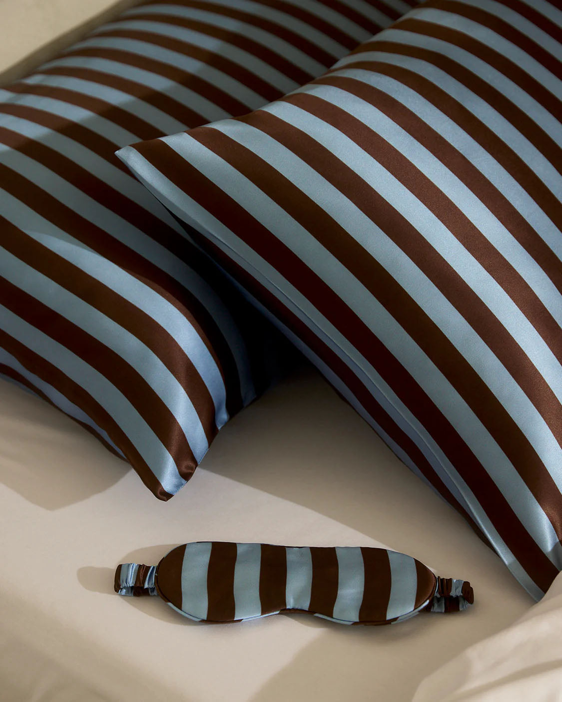 Hommey Silk Eyemask - Iced Chocolate Stripes