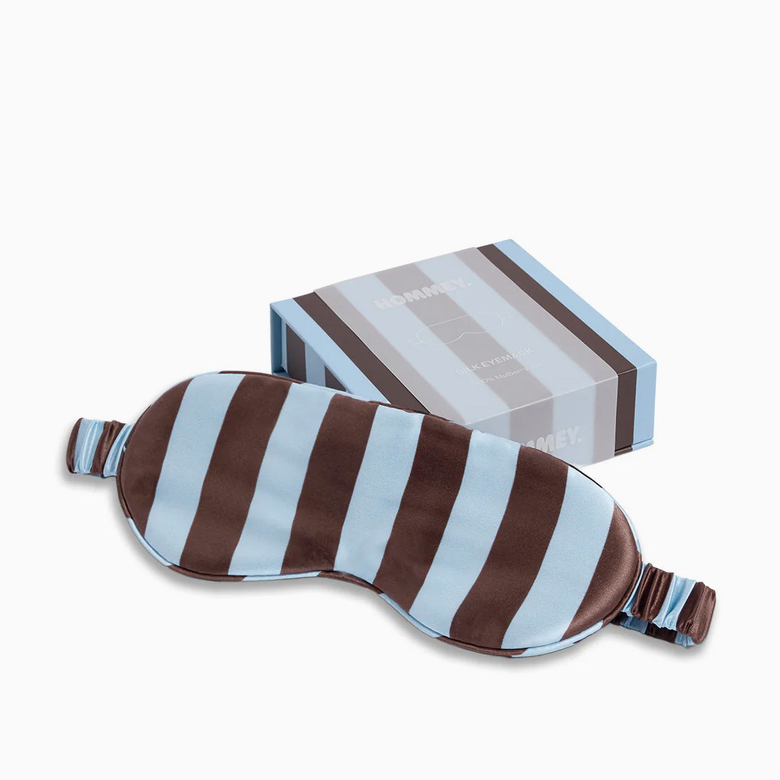 Hommey Silk Eyemask - Iced Chocolate Stripes