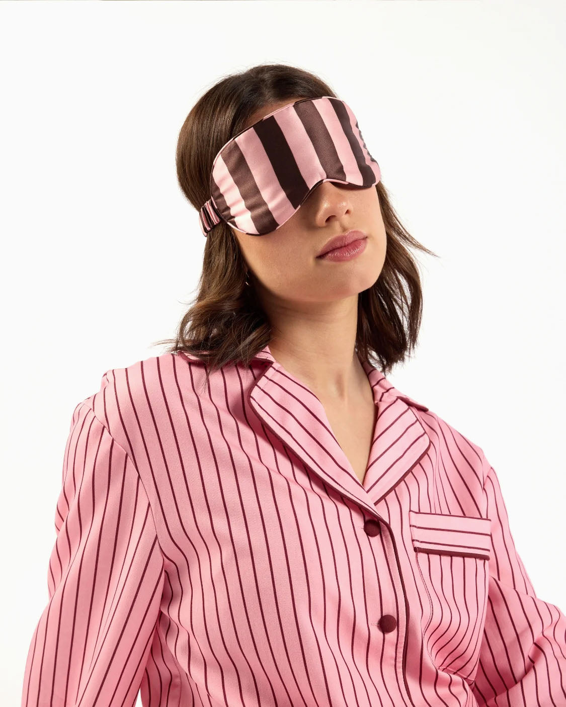 Hommey Silk Eyemask - Rocky Road Stripes