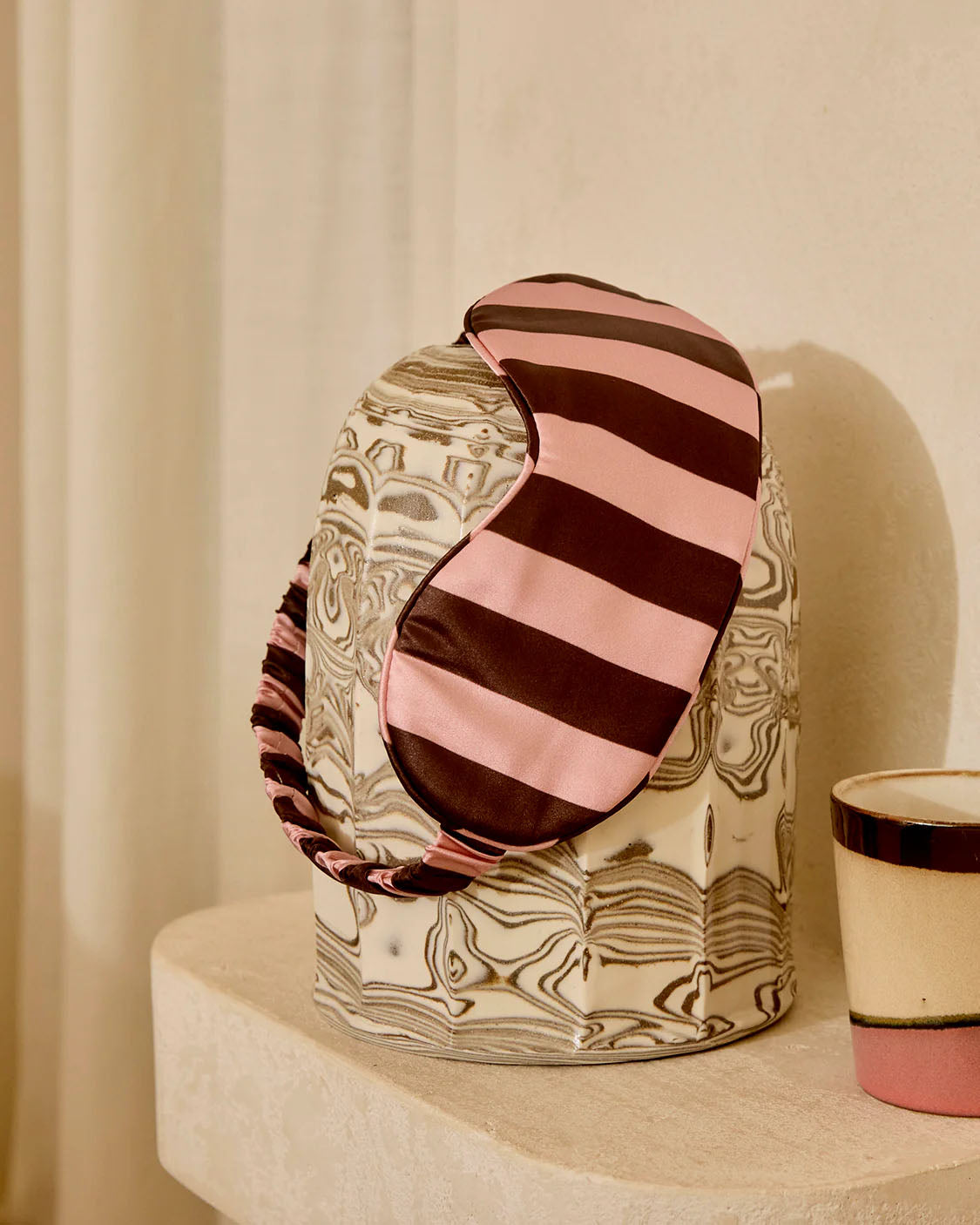 Hommey Silk Eyemask - Rocky Road Stripes