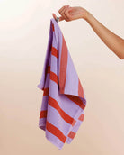 Hommey Tea Towel - Grapefruit Stripes