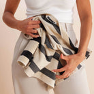 Hommey Tea Towel - Vanilla Bean Stripes
