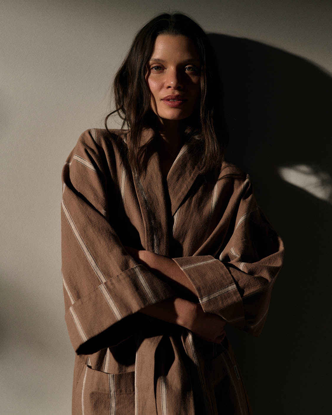 Hommey Ramie Robe Hazelnut