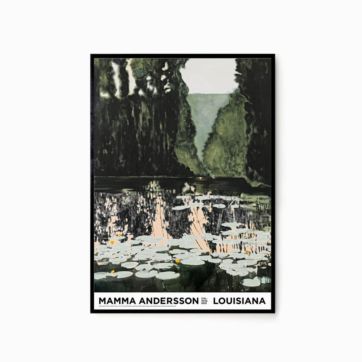 Louisiana Mamma Andersson - Pond A1 Black Frame