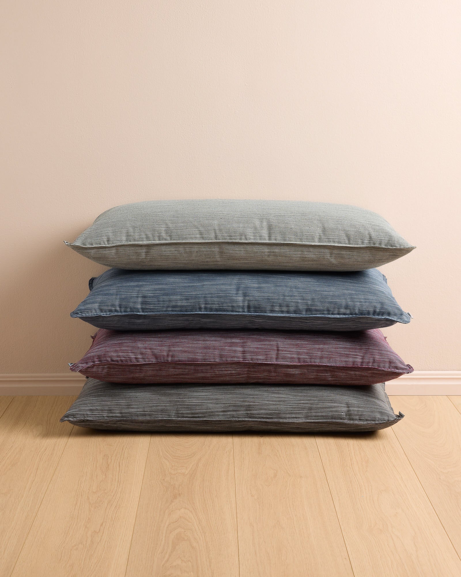 Wide Lumbar Cushion Cranberry Organic Cotton