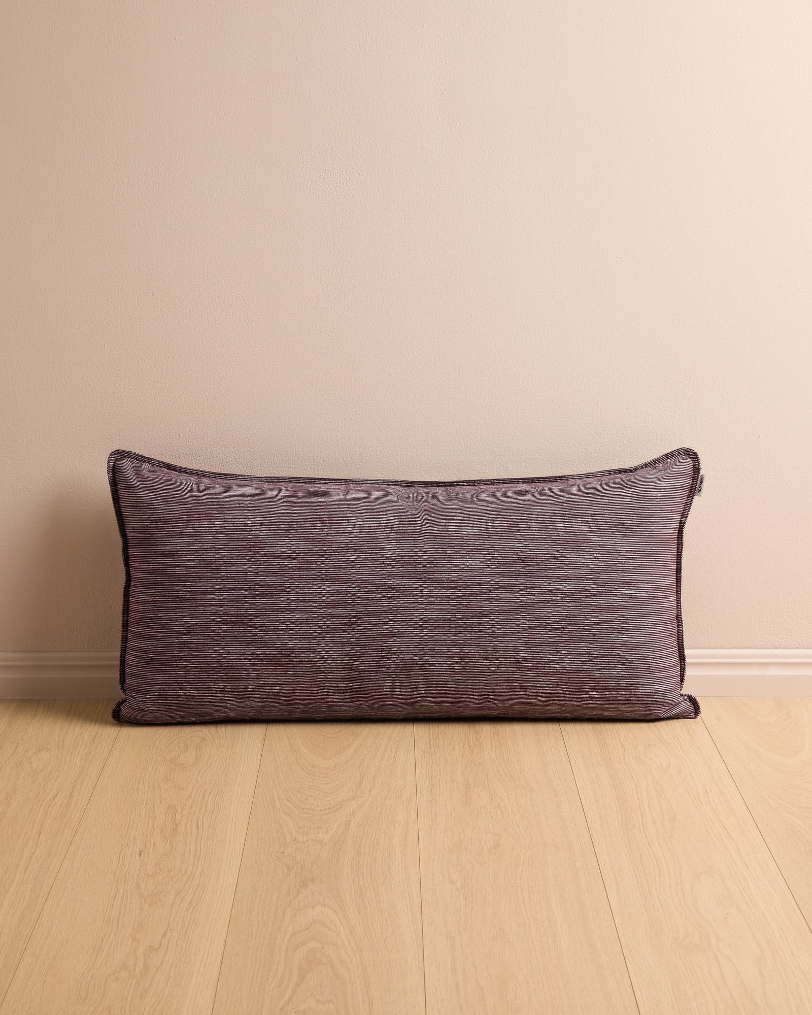 Wide Lumbar Cushion Cranberry Organic Cotton