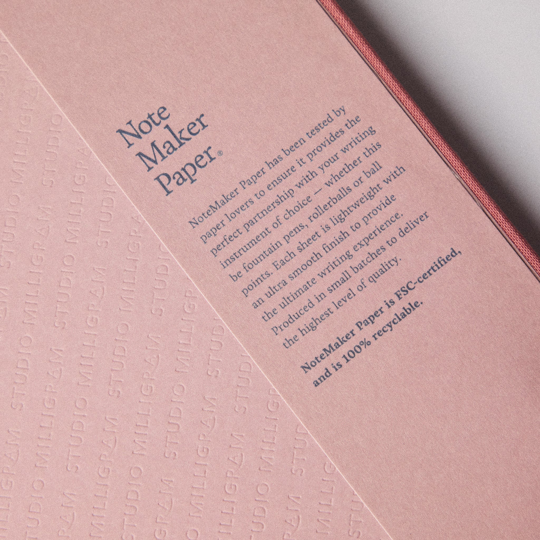 Studio Milligram Linen Bound A5 Notebook Dot Grid