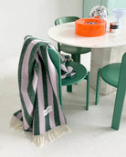 Maison Deux Candy Wrap Blanket Lilac Green