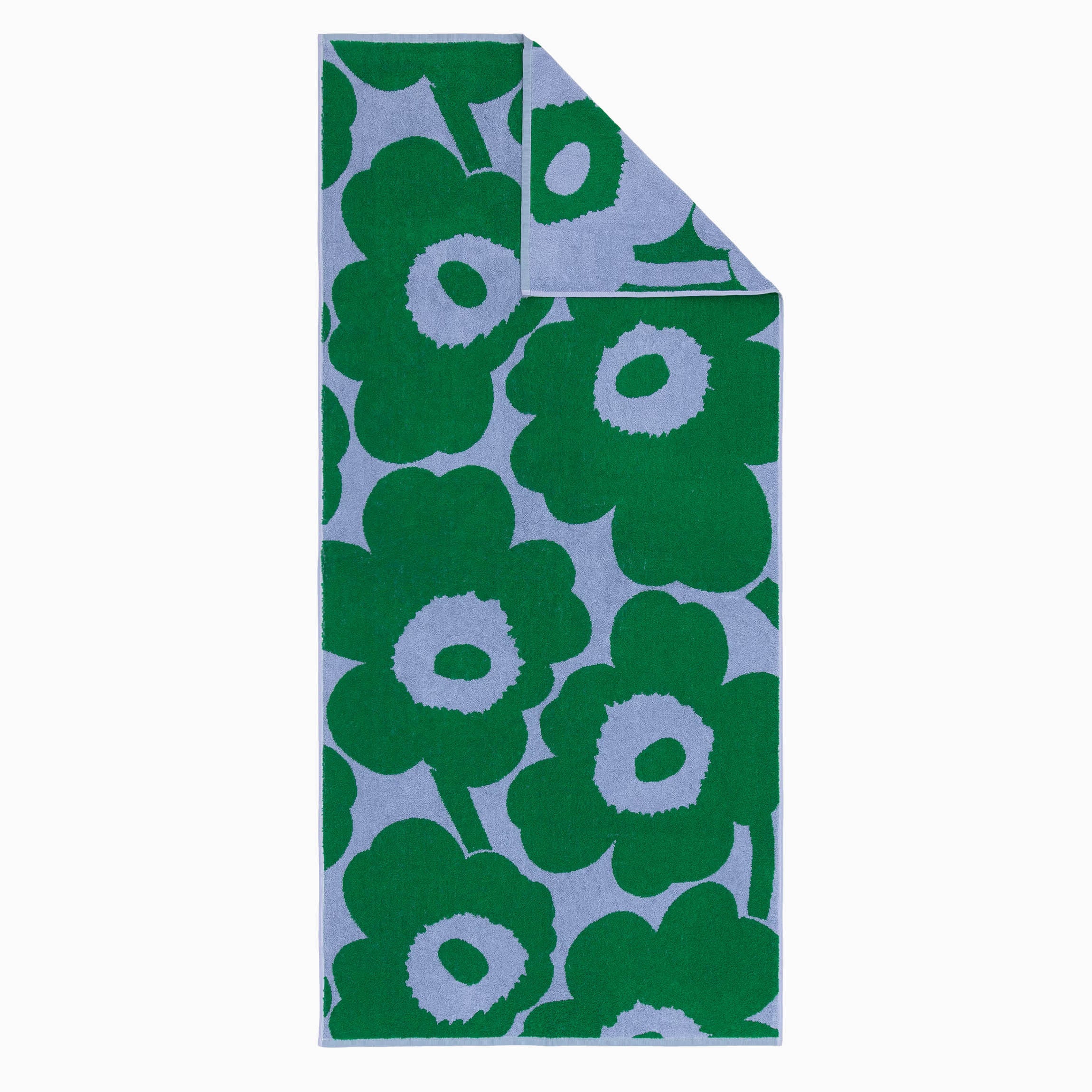 Marimekko Unikko Bath Towel - Light Blue/Green