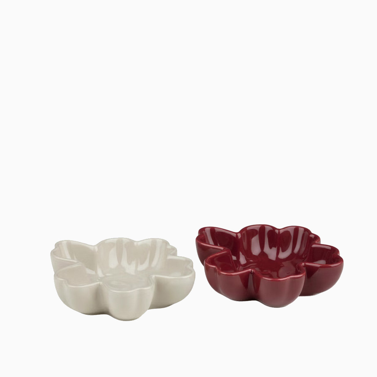 Marimekko Unikko Shape Bowl (2 Pcs) - Burgundy/Stoneware