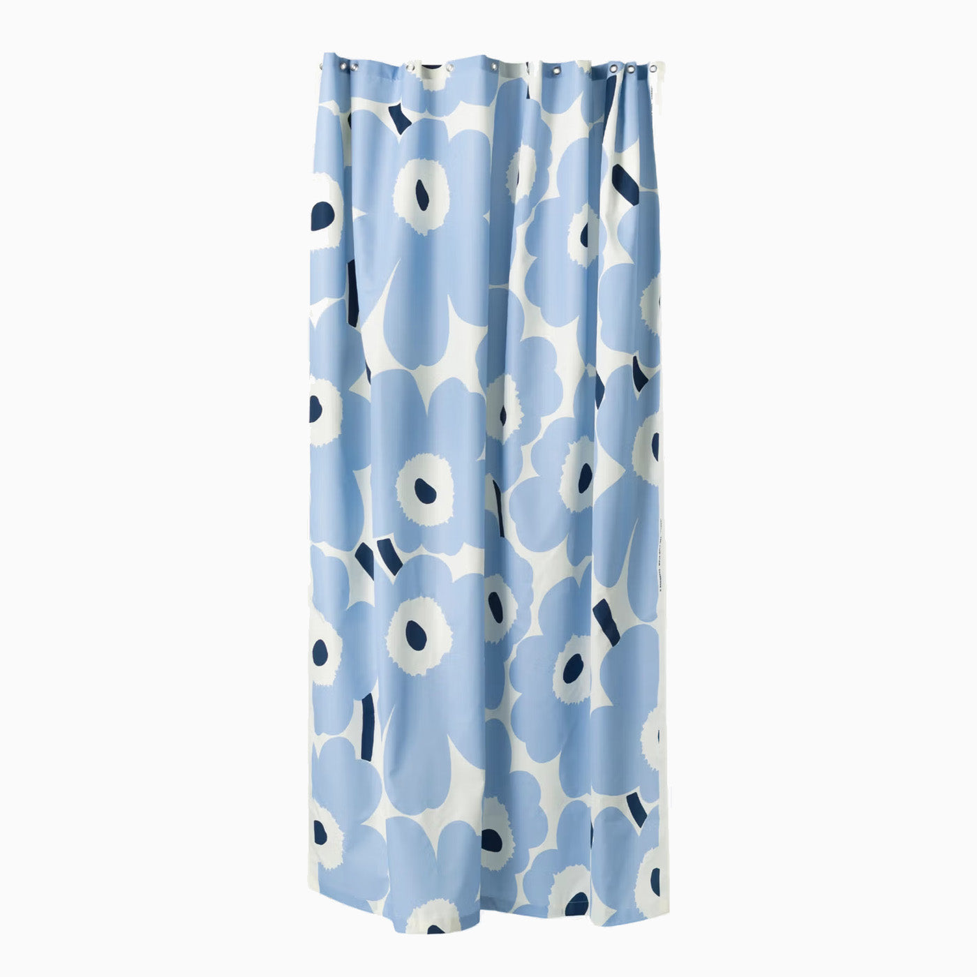 Marimekko Unikko Shower Curtain - Off White/Light Blue/Navy