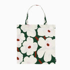 Marimekko Unikko Tote Bag - Dark Green/Off White/Light Pink