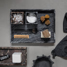 Mette Ditmer Marble Tray, Large - Black/Grey