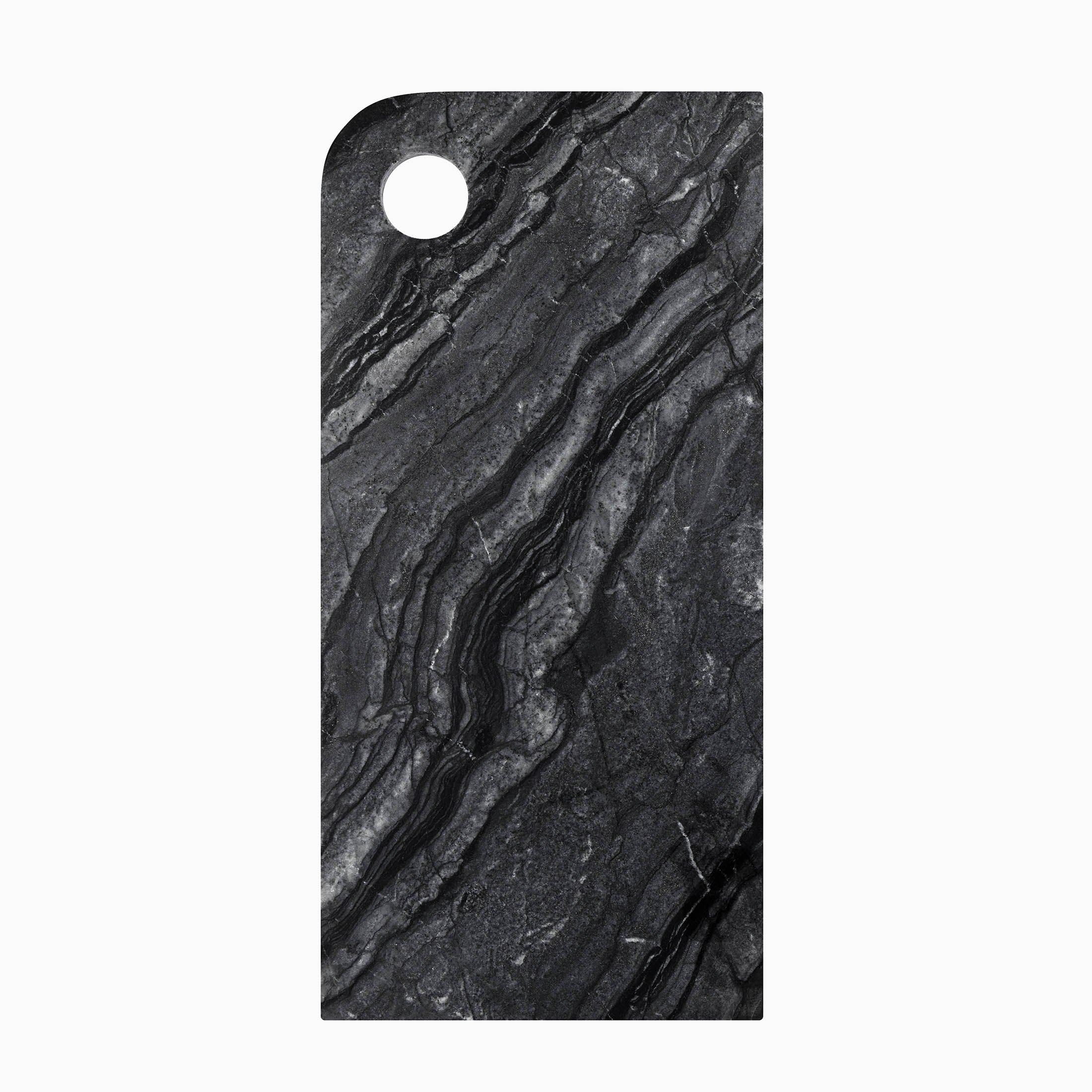 Mette Ditmer Marble Serving Board, Large - Black/Grey