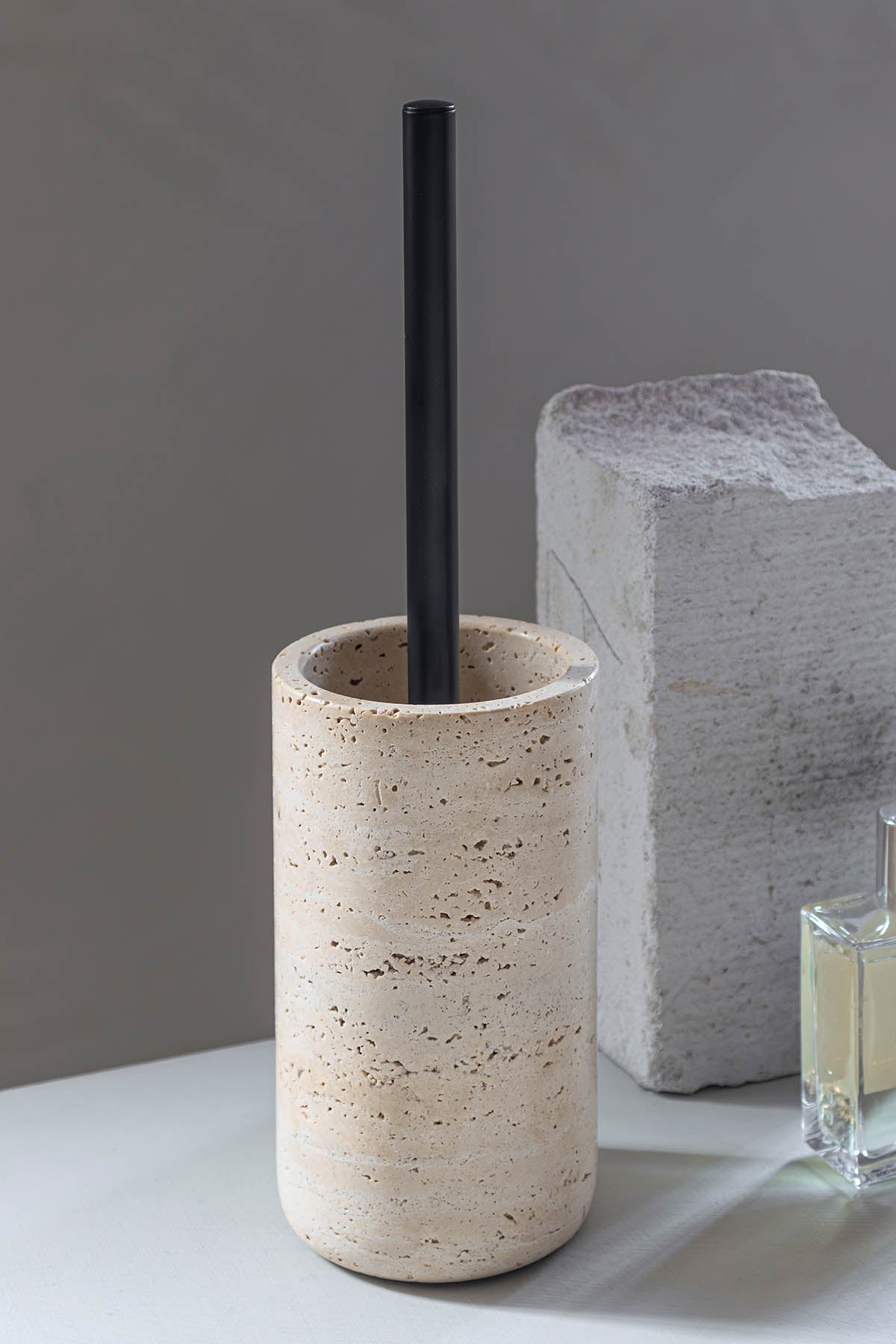 Mette Ditmer Travertine Toilet Brush