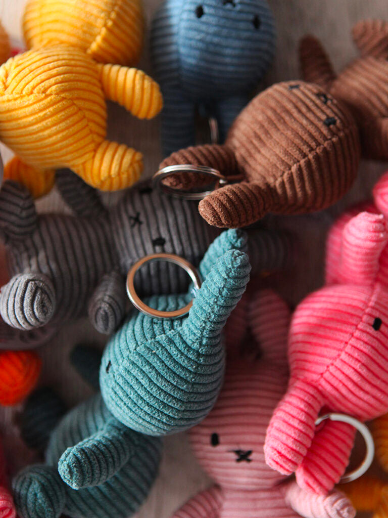 Miffy Keychain Corduroy Pink