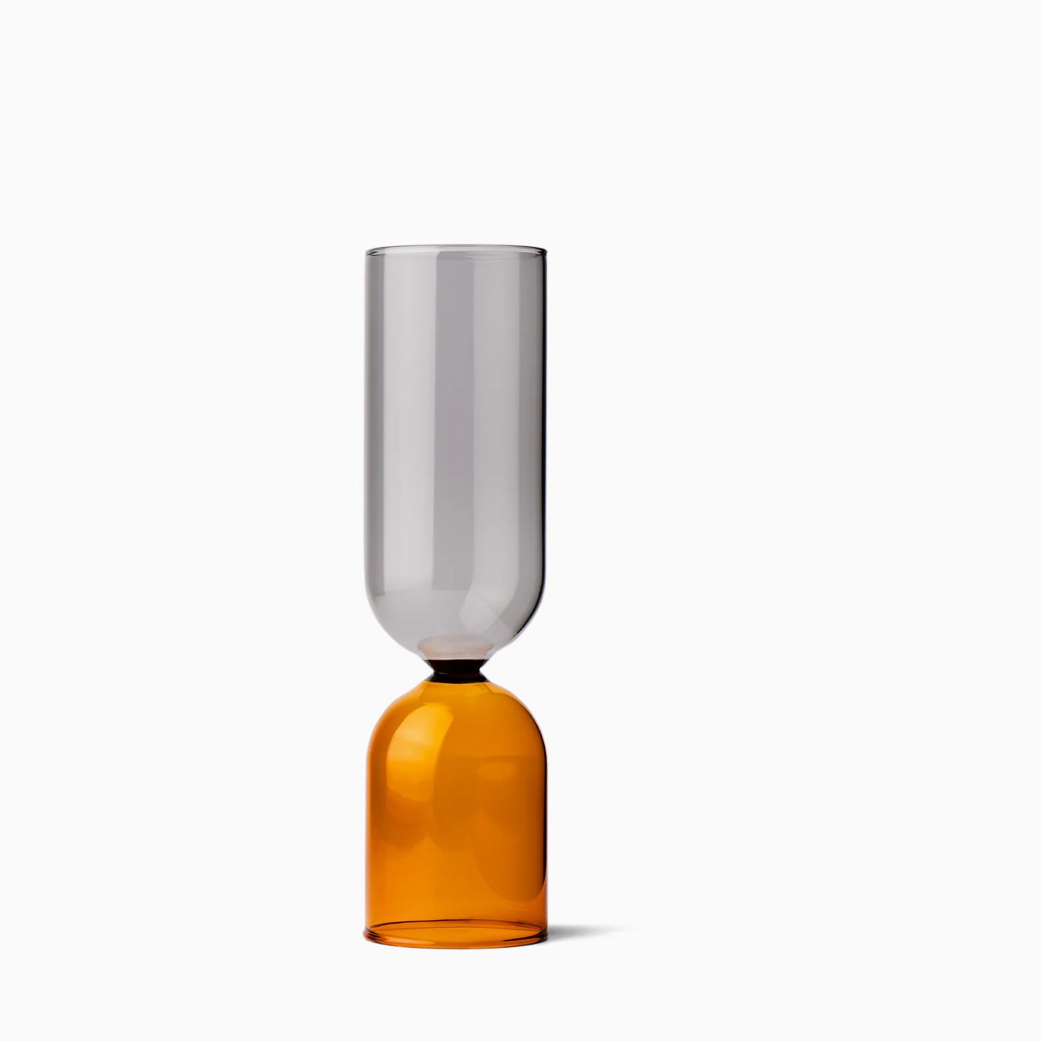 Milligram Double Bubble Vase Smoke Amber