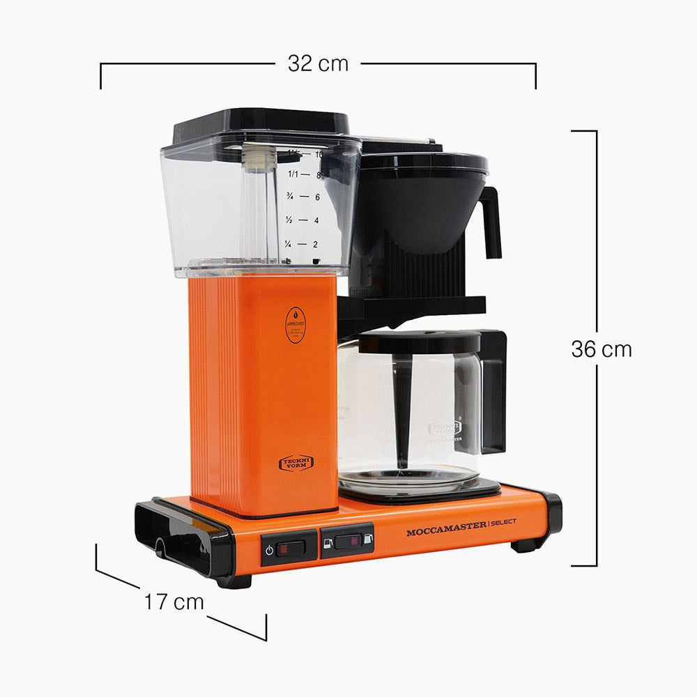 Moccamaster Select 1.25L - Orange – Arrival Hall