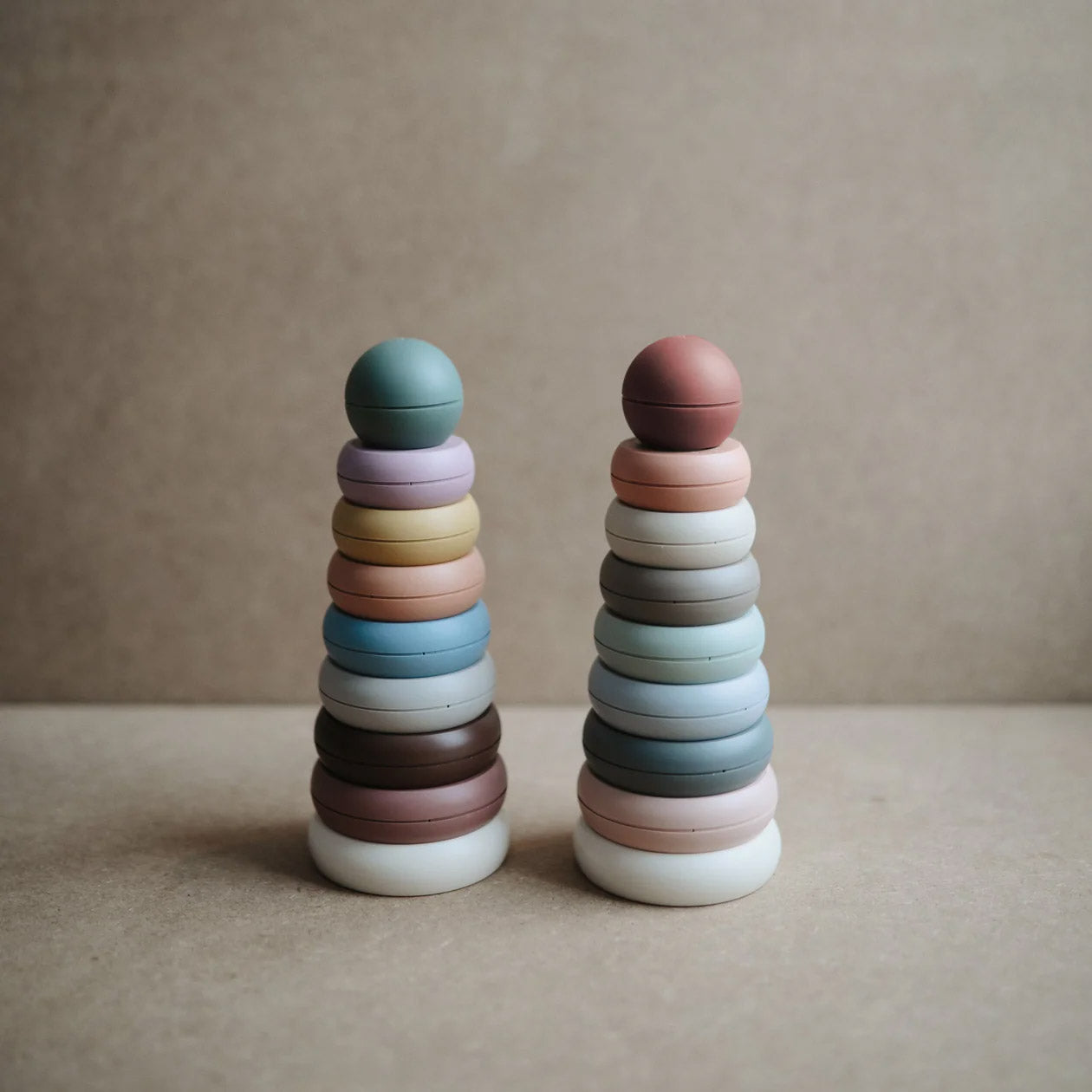 Mushie Stacking Rings - Rustic