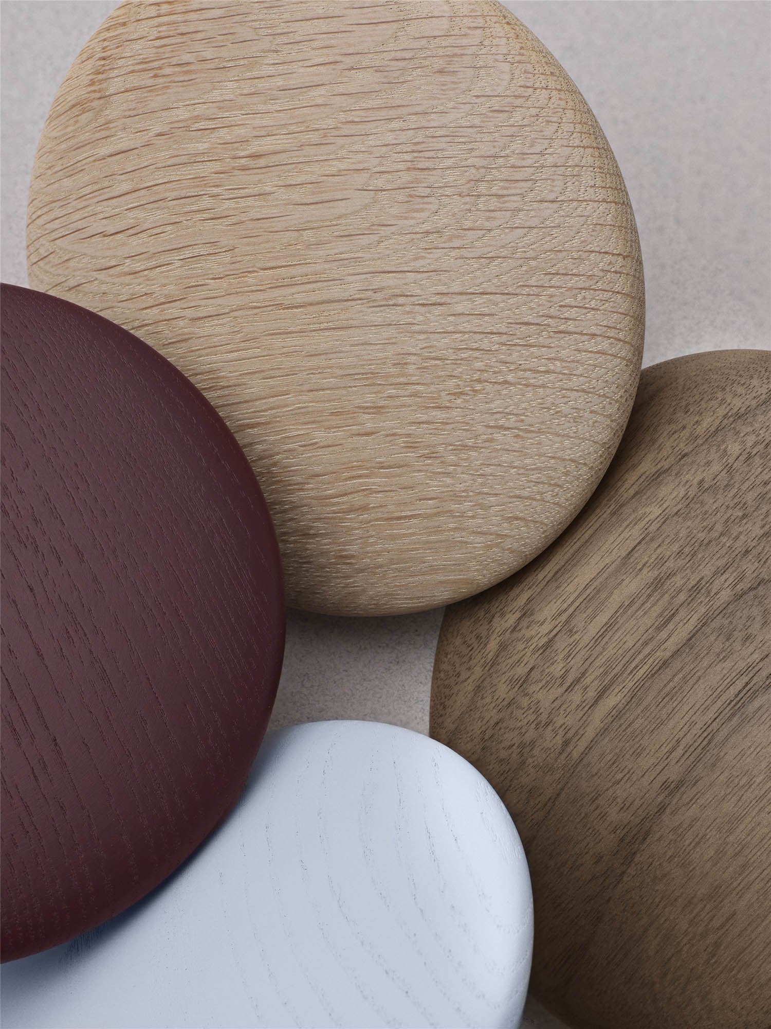 Muuto Dots Wood - Burgundy