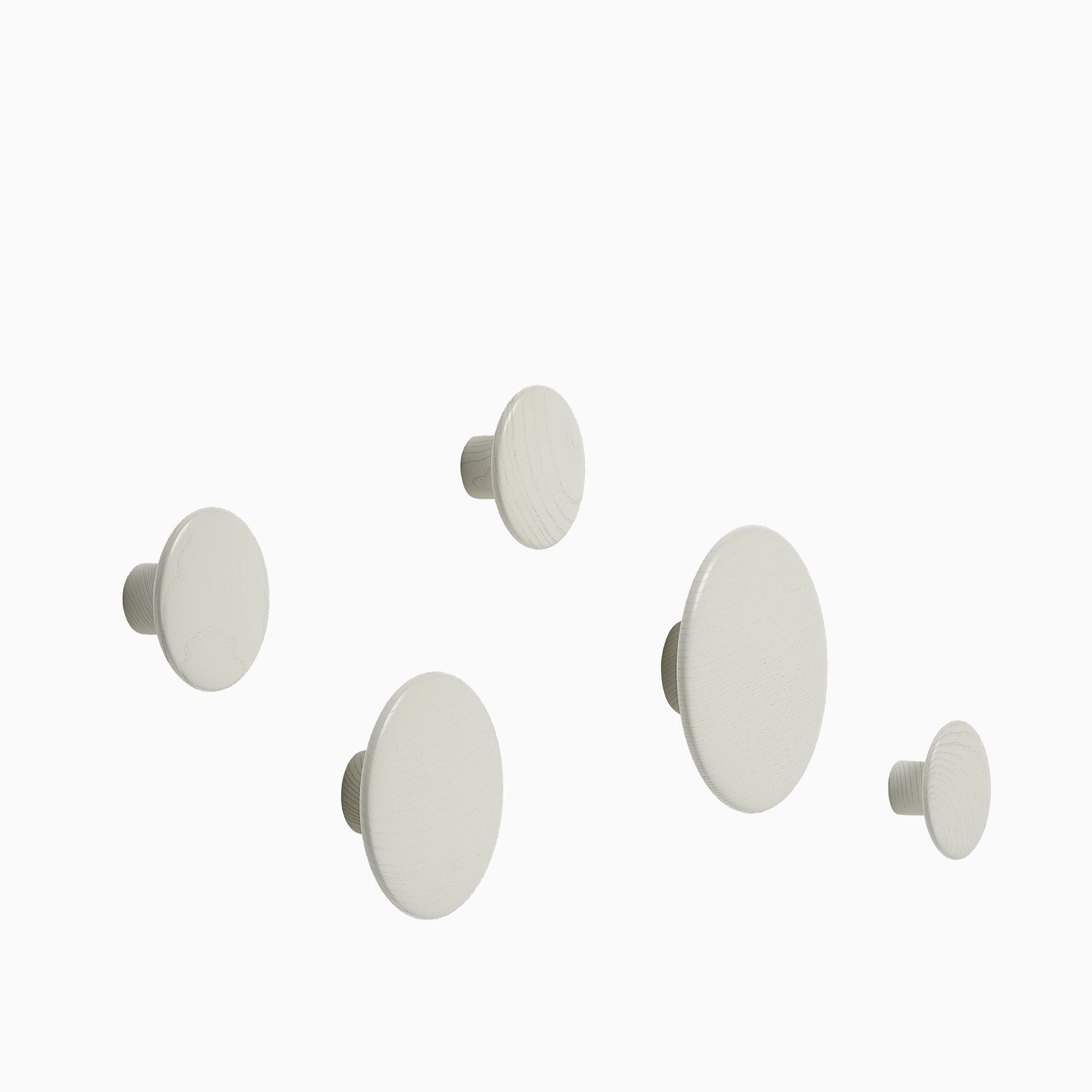 Muuto Dots Wood Off White Set of 5
