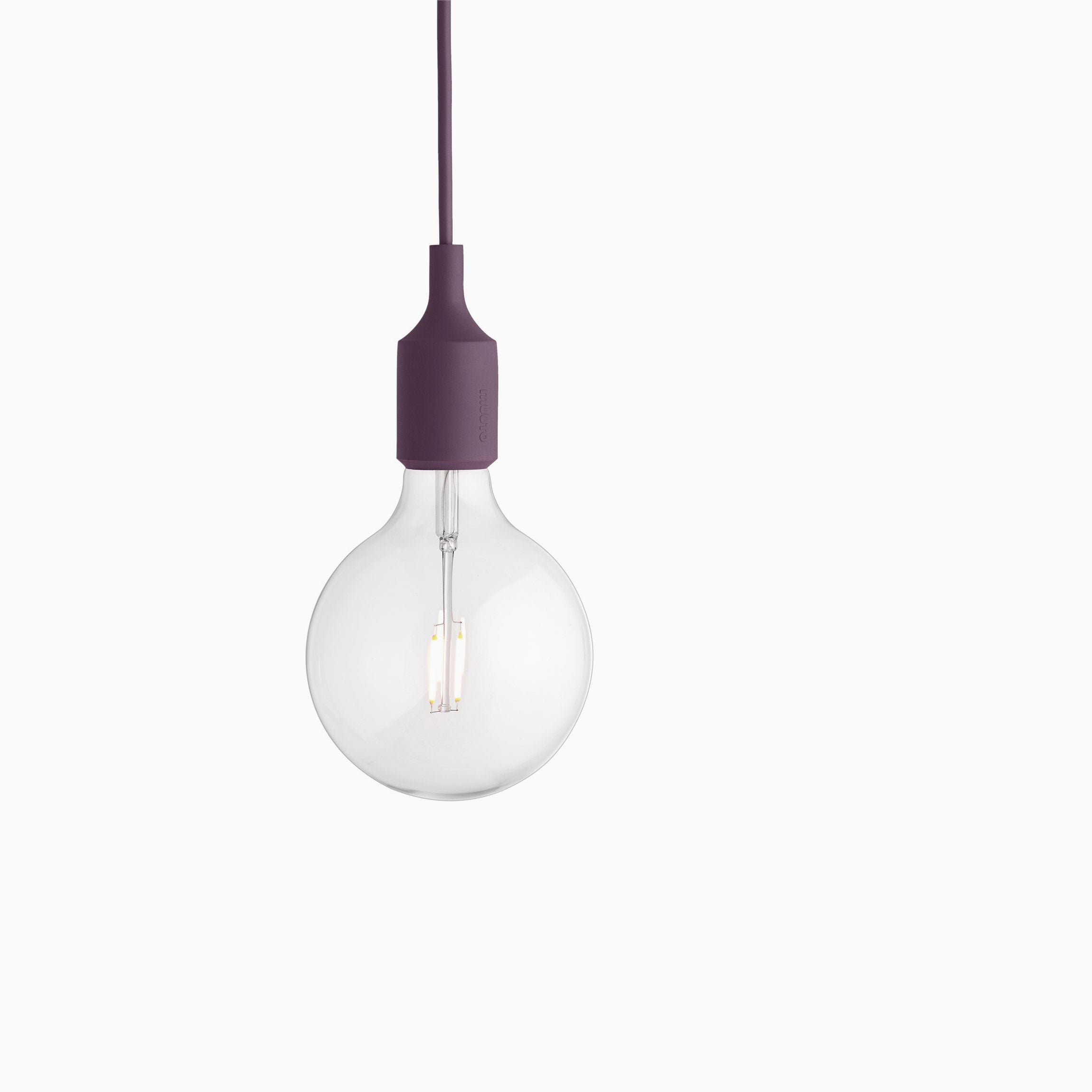 Muuto E27 Pendant Light Burgundy