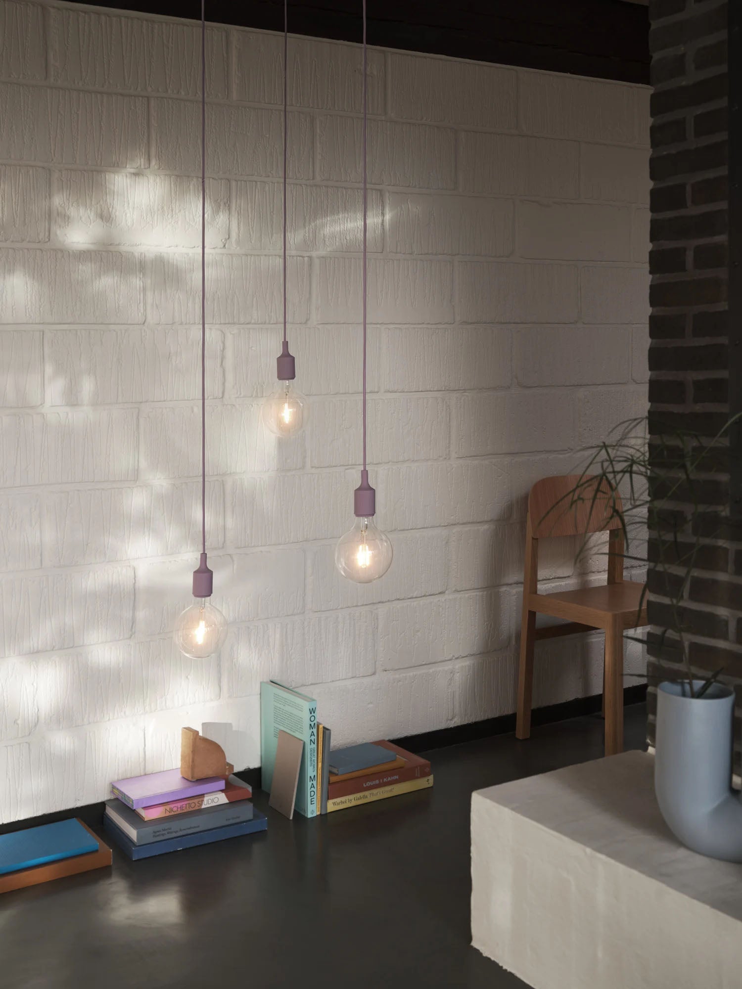 Muuto E27 Pendant Light Dusty Lilac