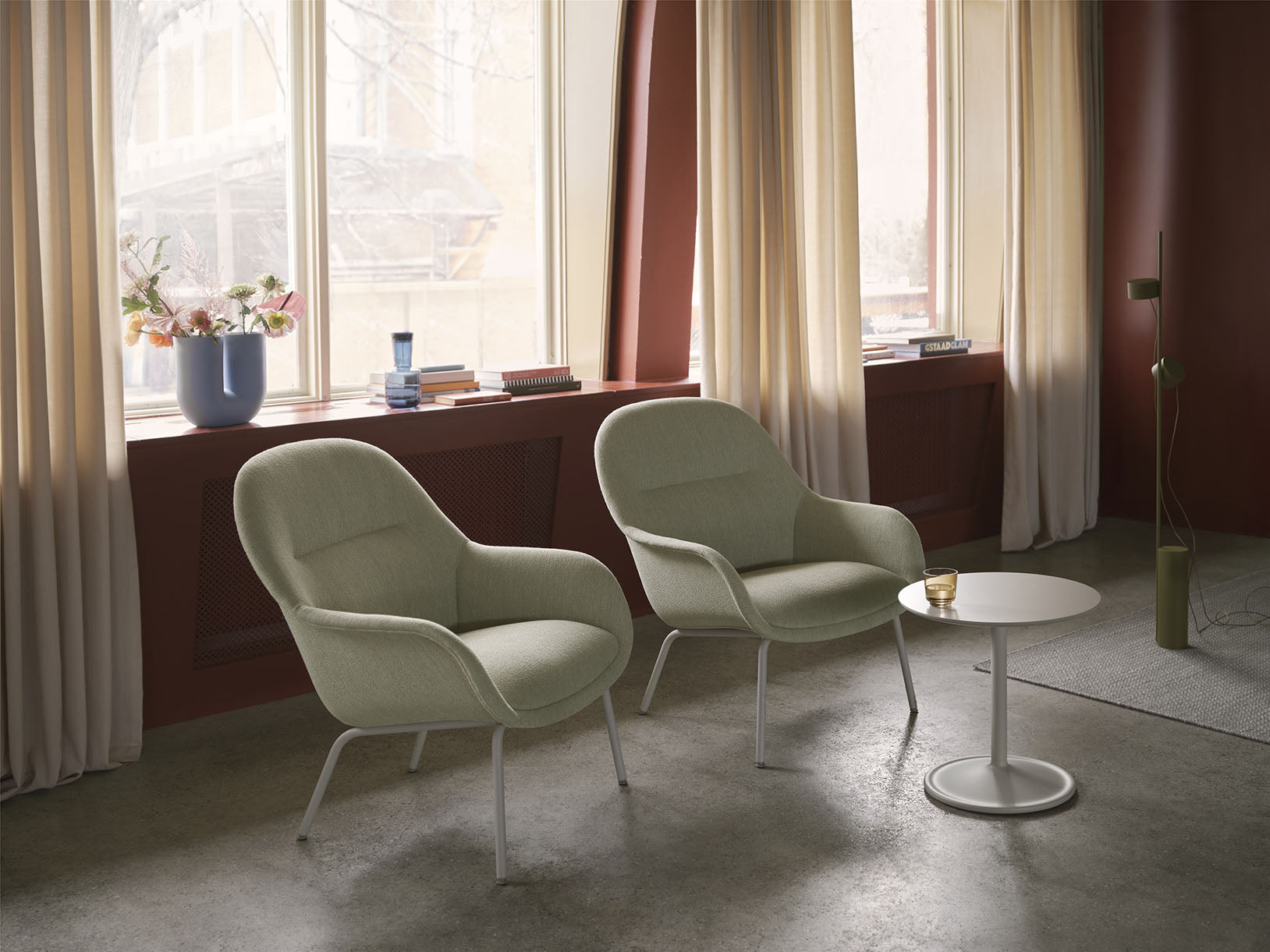 Muuto Fiber Lounge Armchair Tube Base