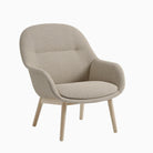 Muuto Fiber Lounge Armchair Oak Wood Base Ecriture 240