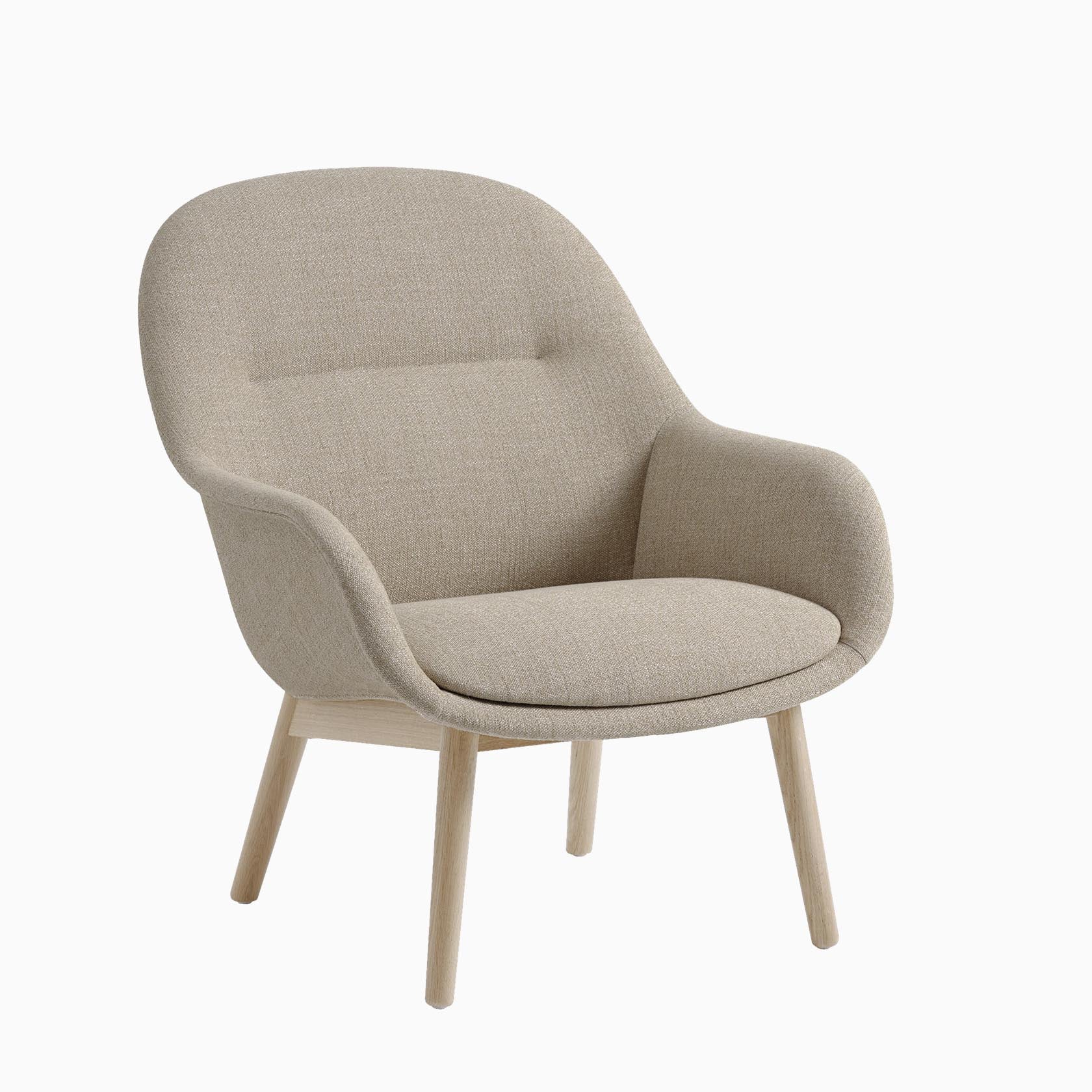 Muuto Fiber Lounge Armchair Oak Wood Base Ecriture 240