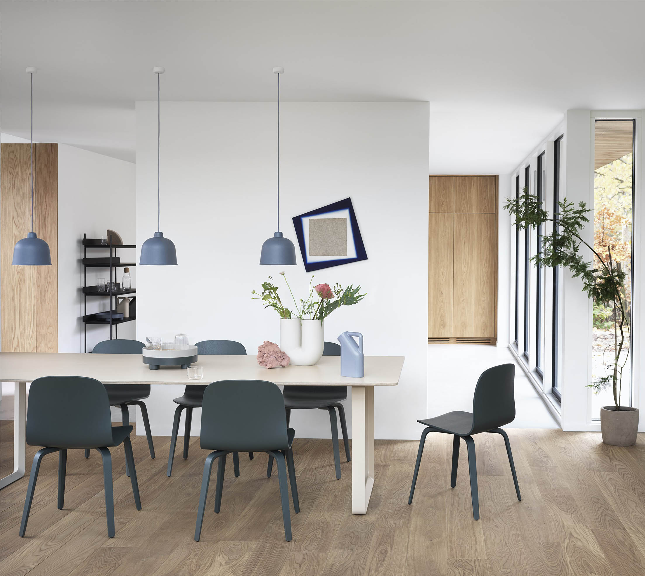 Muuto Grain Pendant Blue Grey