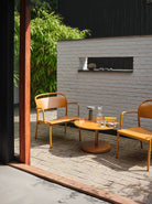Muuto Linear Steel Coffee Table 70cm Burnt Orange