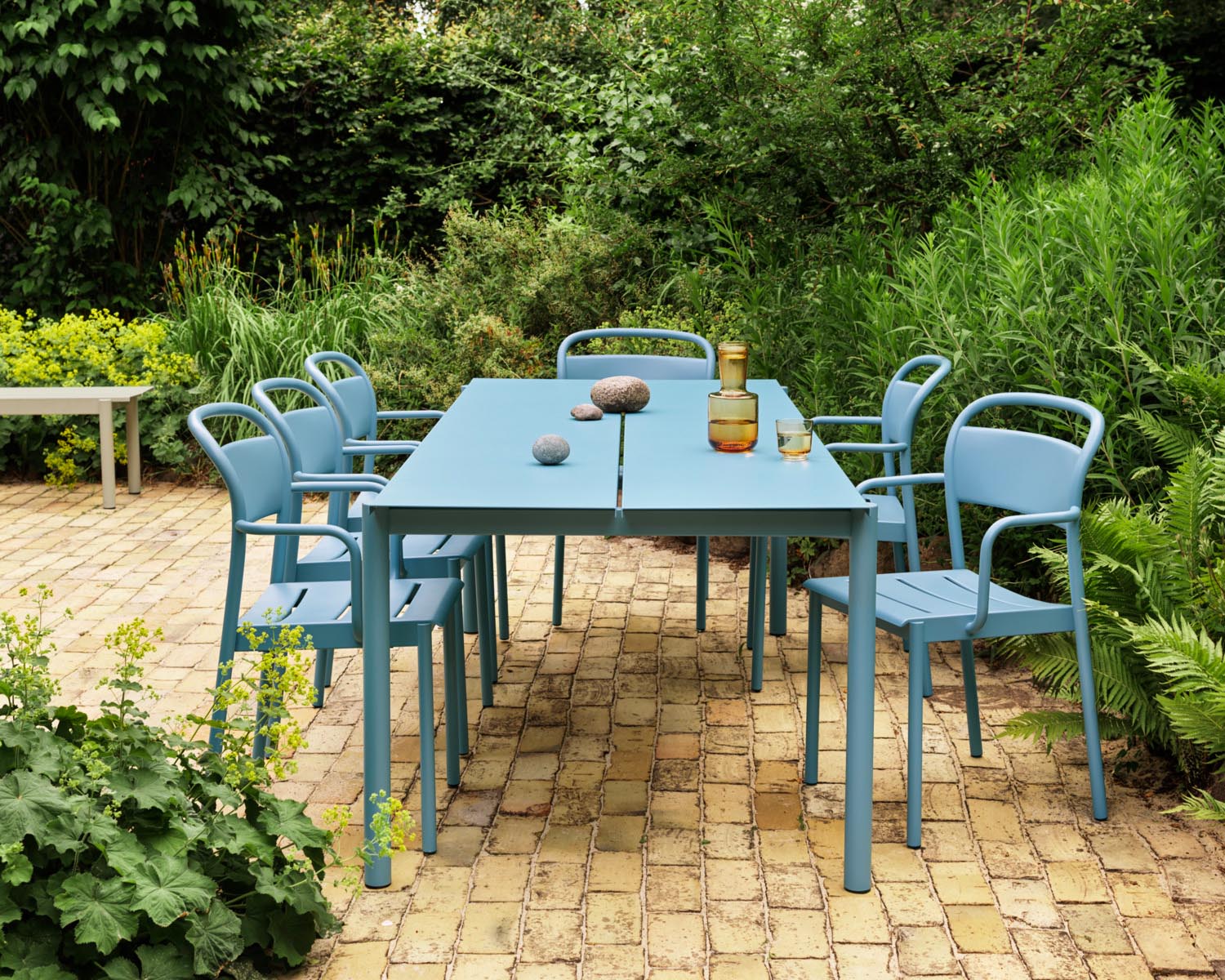 Muuto Linear Steel Armchair Pale Blue