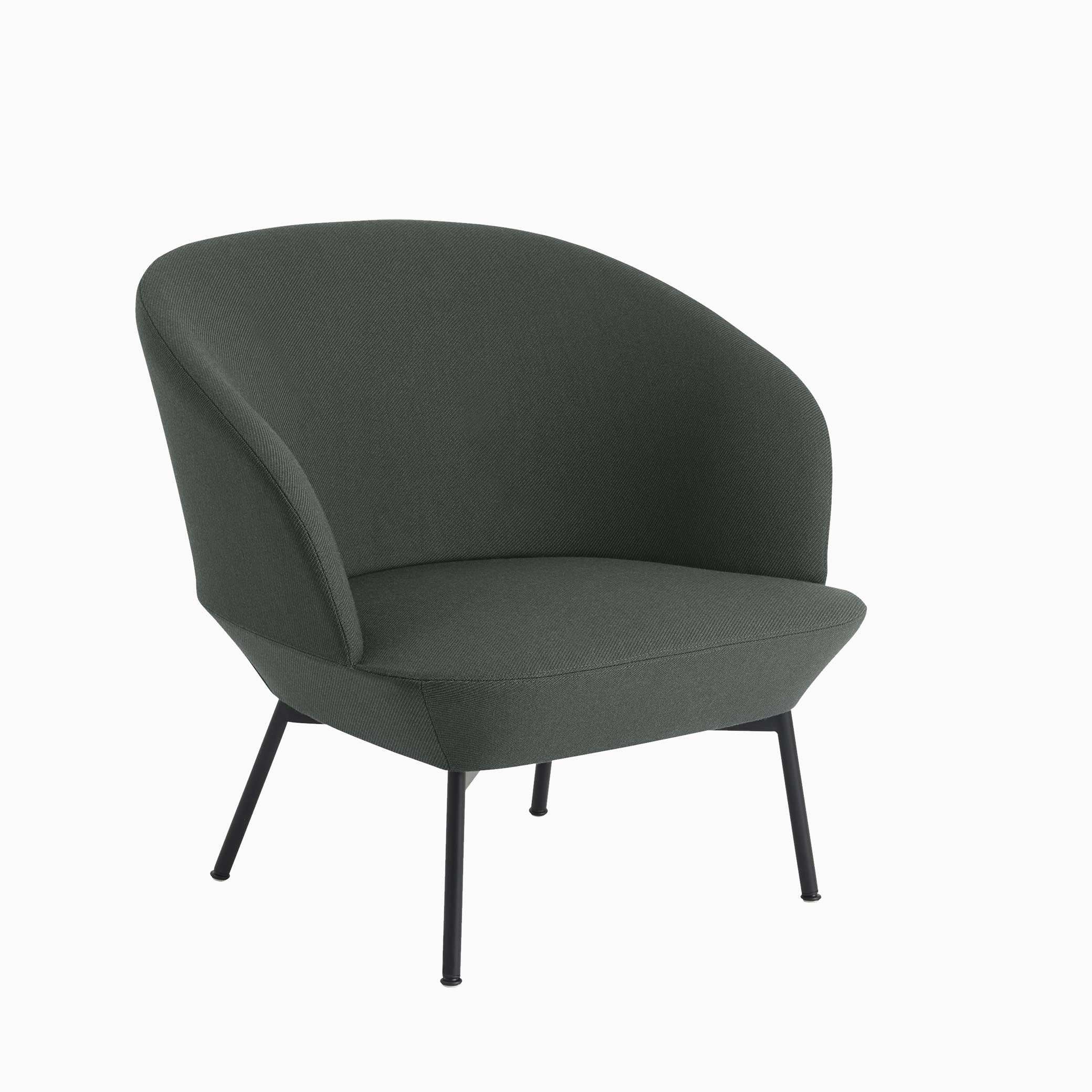 Muuto Oslo Lounge Chair Tube Base Twill Weave 990 Fabric