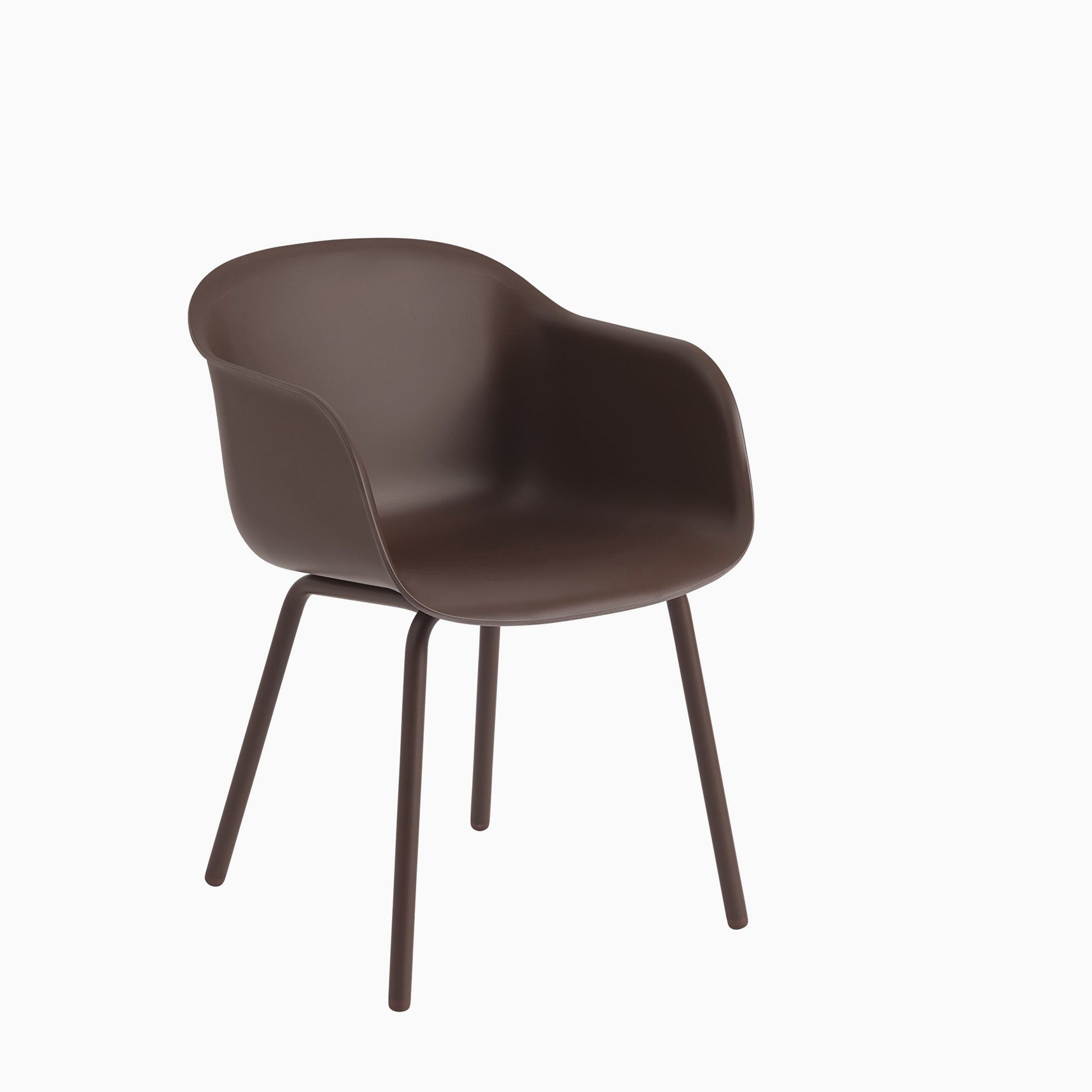 Muuto Outdoor Fiber Armchair Brown Red