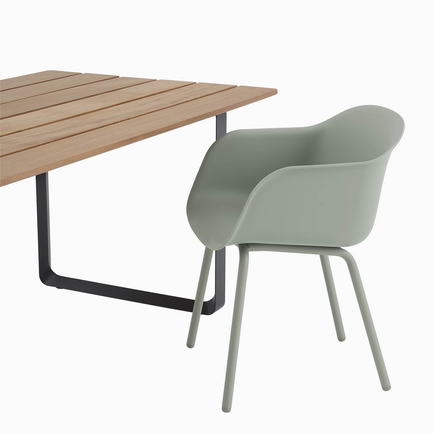 Muuto Outdoor Fiber Armchair Dusty Green