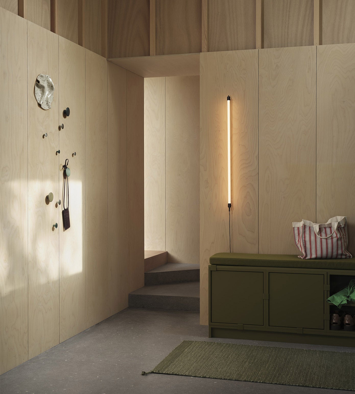 Muuto Ply Rug - Recycled Polyester Moss Green