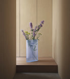 Muuto Ridge Vase H48.5 - Light Blue Frosted Glass