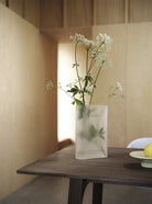 Muuto Ridge Vase White Frosted Glass