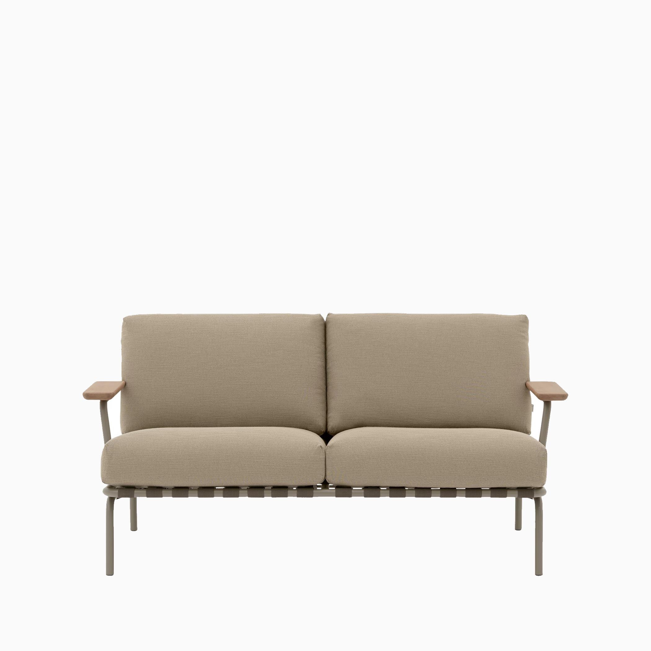 Muuto Settle 2 Seater Sofa Ribbed Weave 5 Taupe
