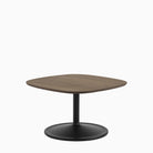 Muuto Soft Coffee Table 70cm x 70cm Dark Oiled Oak Black