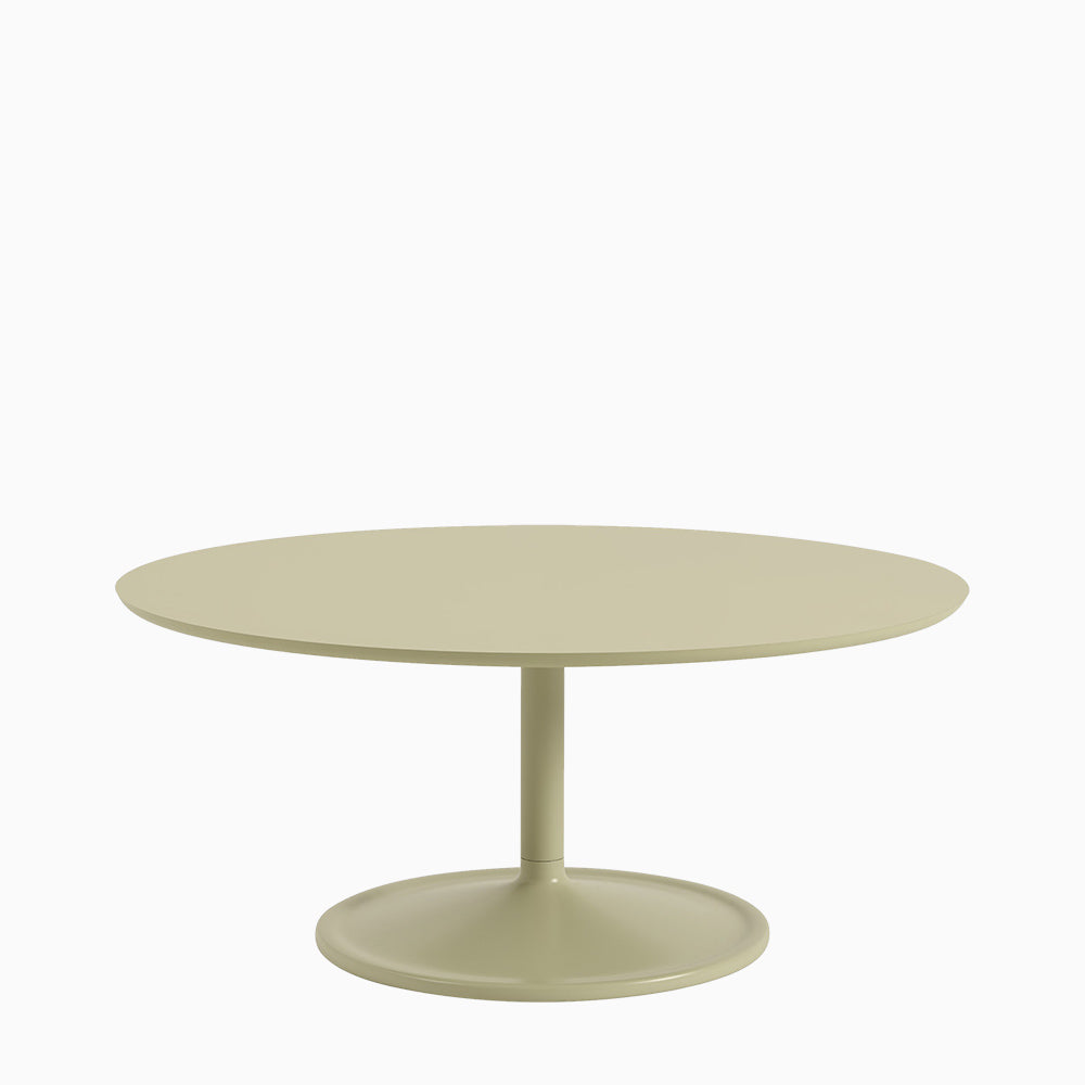 Muuto Soft Coffee Table Beige Green 95cm