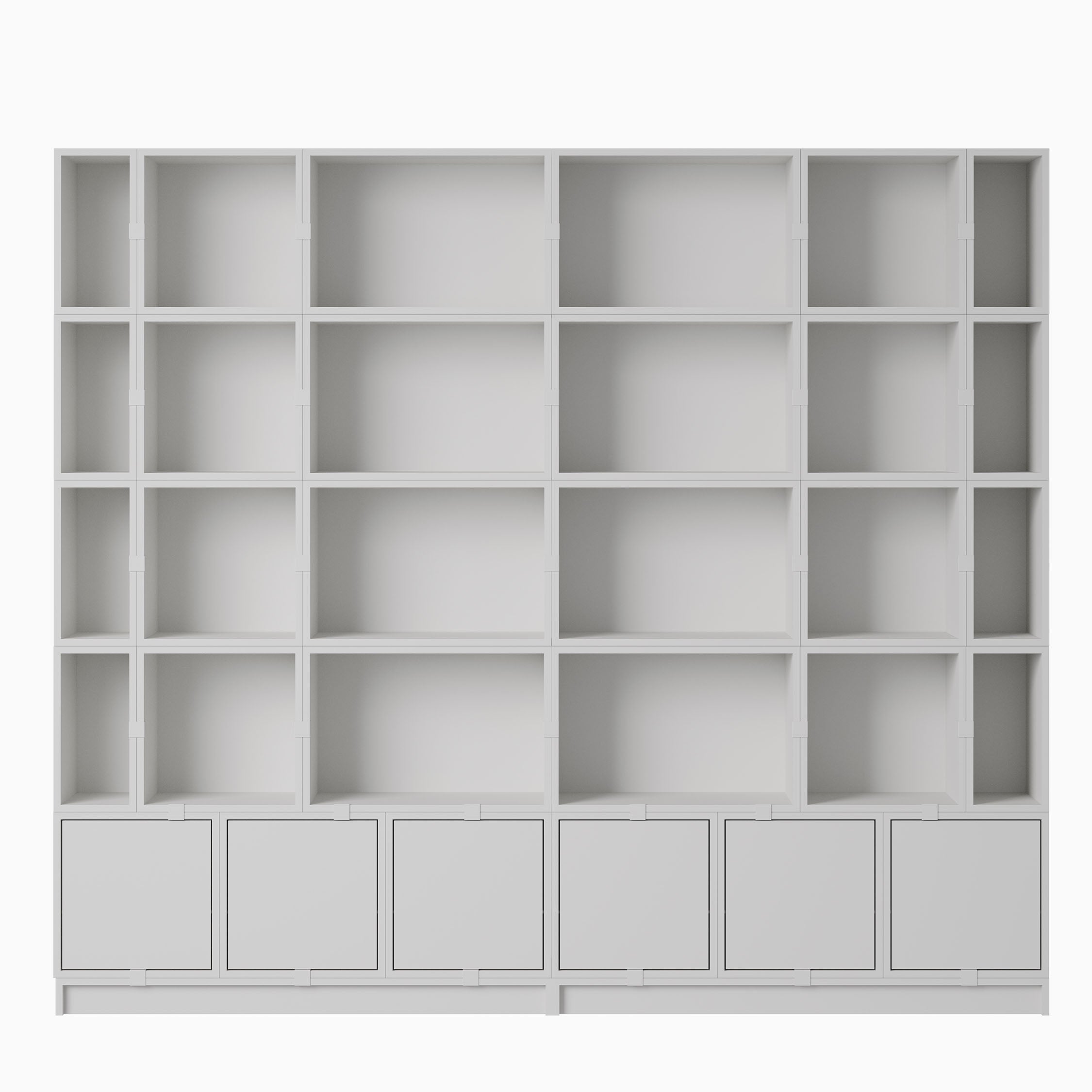 Muuto Stacked Storage Bookcase Configuration 1  Grey