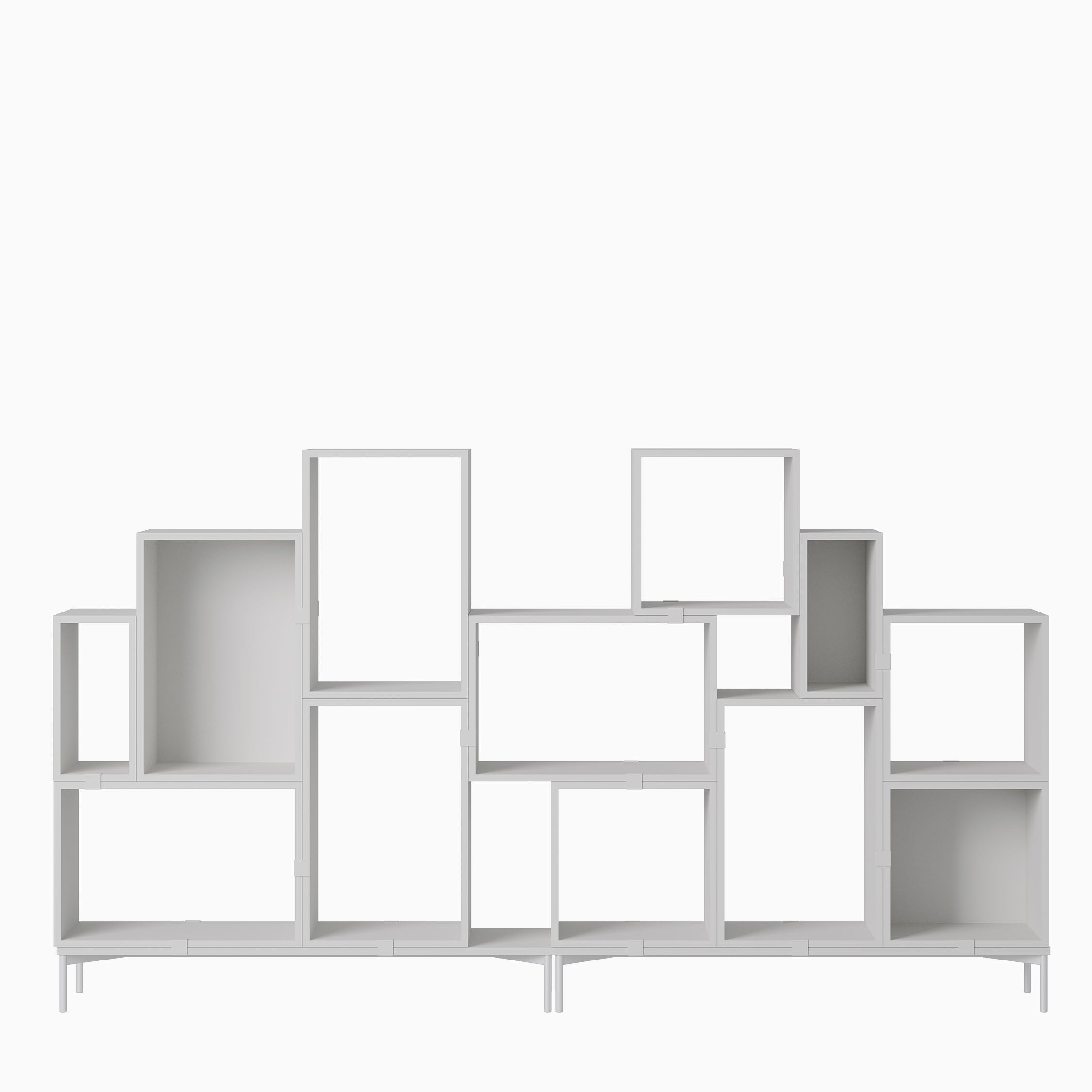 Muuto Stacked Storage Bookcase Configuration 3 Grey