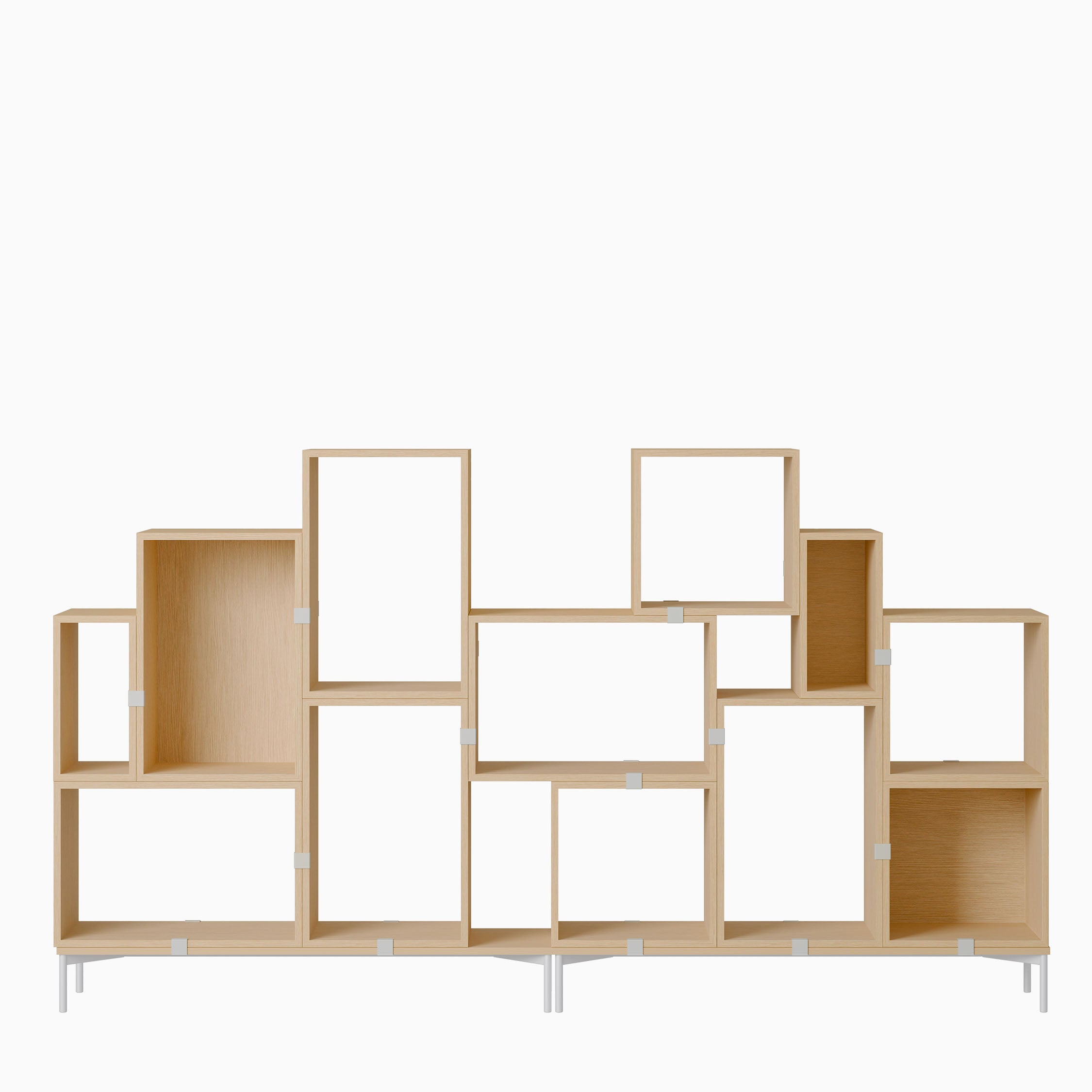 Muuto Stacked Storage Bookcase Configuration 3  Oak
