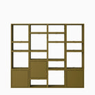 Muuto Stacked Bookcase Configuration 4 Brown Green