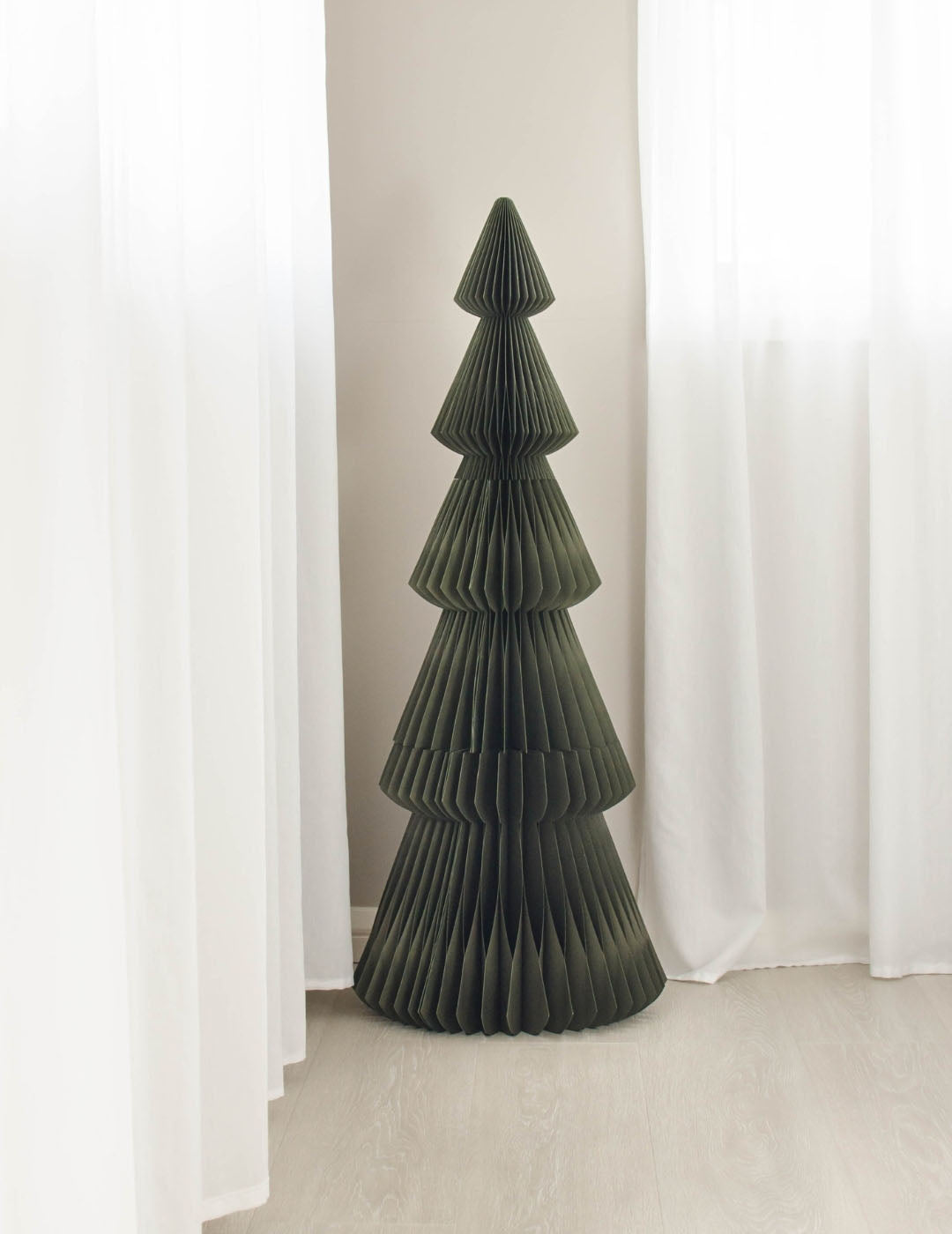 Nordic Rooms Evergreen Tree Standing - Olive Green