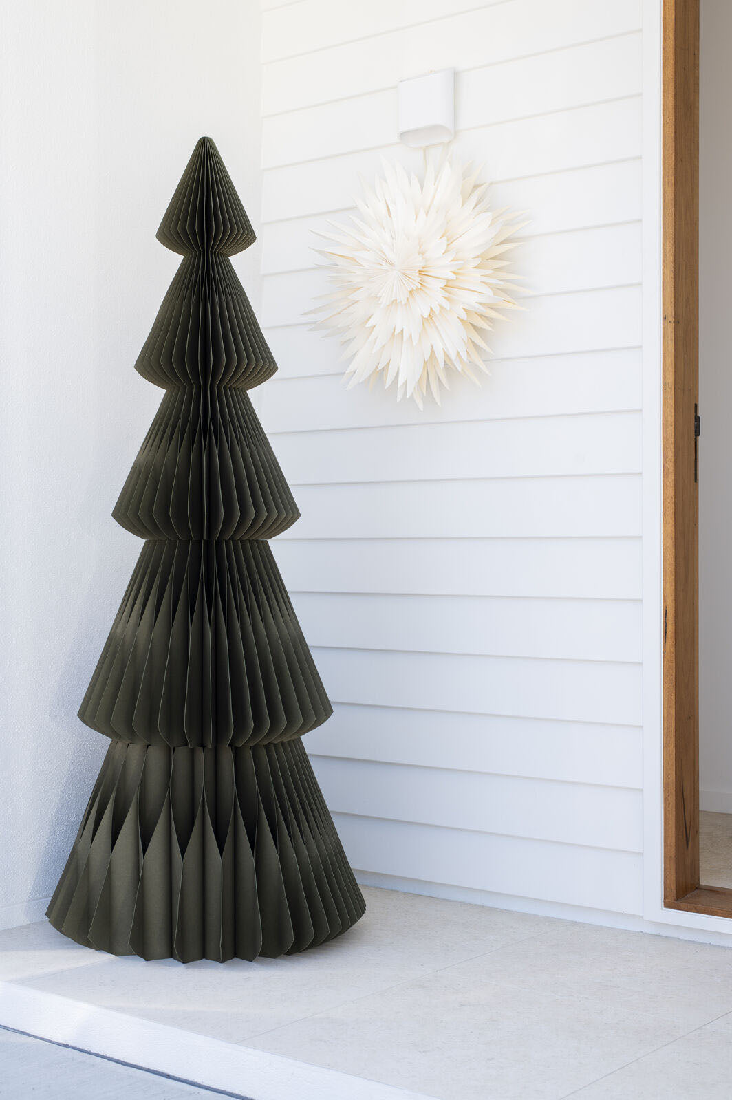 Nordic Rooms Evergreen Tree Standing - Olive Green